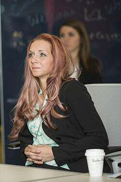 photo of a student in a classroom