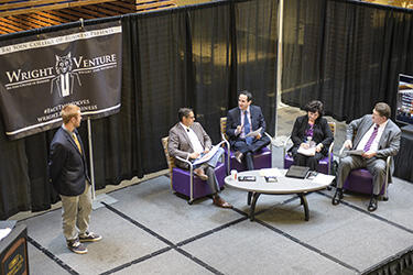 photo of people at the wright venture event