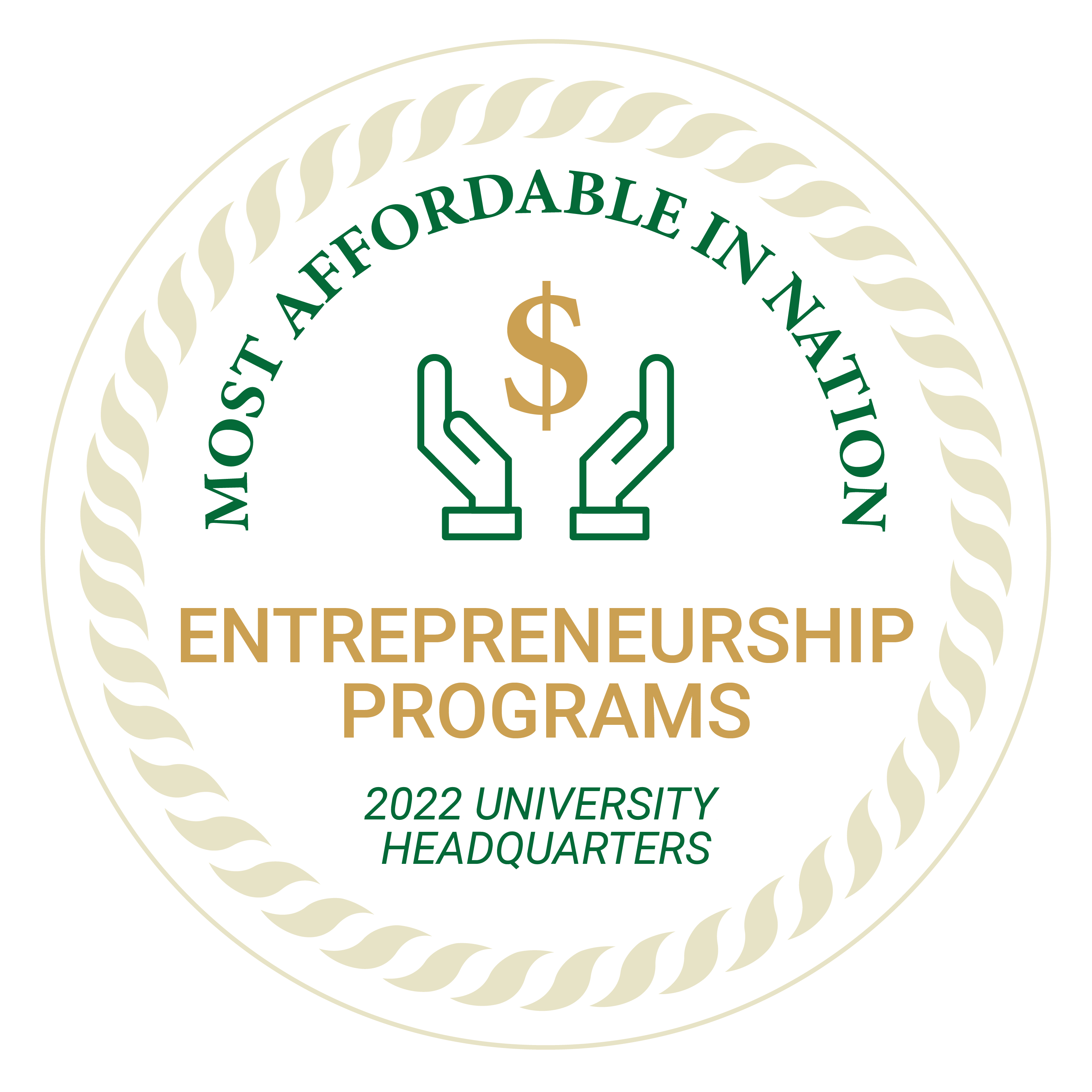 2022 University Headquarters Most Affordable in the National Entrepreneurship Programs