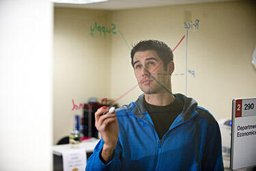 photo of a student working on a problem